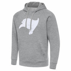 Tampa Bay Buccaneers Antigua Victory Pullover Hoodie - Heather Gray discount