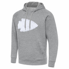 Kansas City Chiefs Antigua Victory Pullover Hoodie - Heather Gray for sale