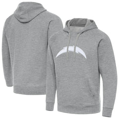 Los Angeles Chargers Antigua Victory Pullover Hoodie - Heather Gray sale