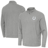 Indianapolis Colts Antigua Subtle Quarter-Zip Jacket - Heather Gray cheap