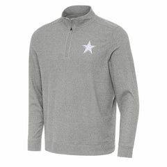Dallas Cowboys Antigua Subtle Quarter-Zip Jacket - Heather Gray outlet