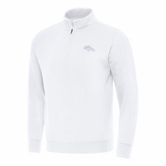 Denver Broncos Antigua Victory Quarter-Zip Top - White discount