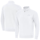 Los Angeles Chargers Antigua Victory Quarter-Zip Top - White on sale