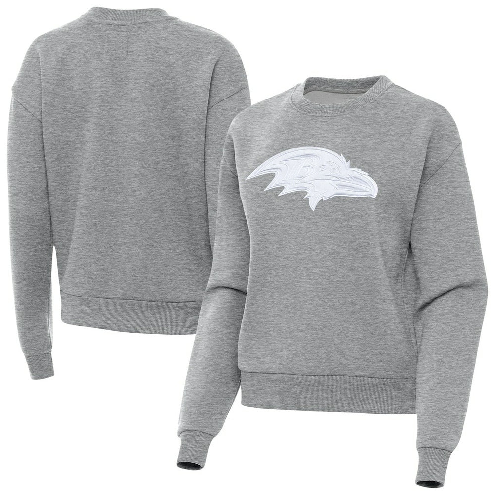 Baltimore Ravens Antigua Women's Victory Pullover Sweatshirt - Heather Gray outlet