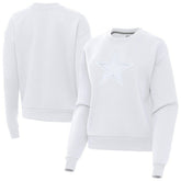 Dallas Cowboys Antigua Women's Victory Pullover Sweatshirt - White outlet