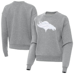 Denver Broncos Antigua Women's Victory Pullover Sweatshirt - Heather Gray sale