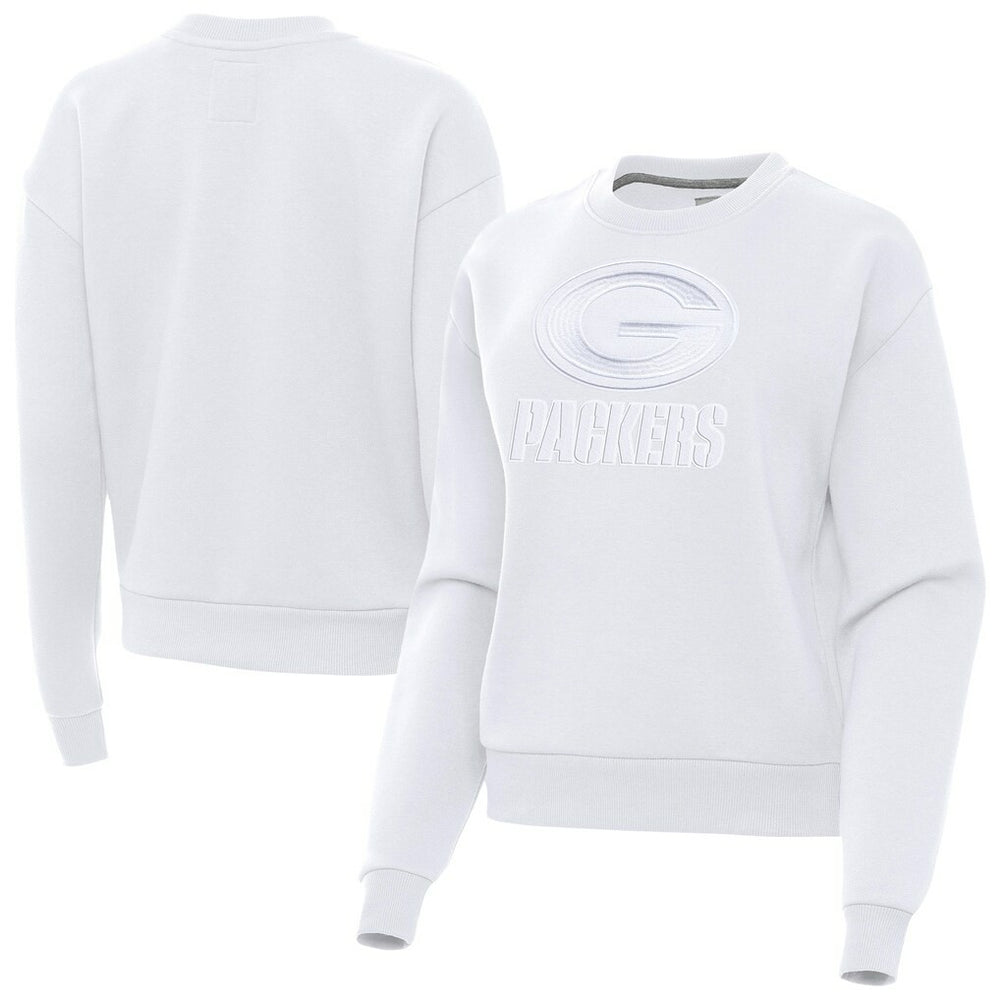 Green Bay Packers Antigua Women's Victory Pullover Sweatshirt - White sale