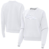 Denver Broncos Antigua Women's Victory Pullover Sweatshirt - White discount
