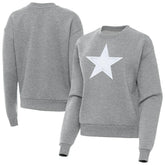 Dallas Cowboys Antigua Women's Victory Pullover Sweatshirt - Heather Gray on sale