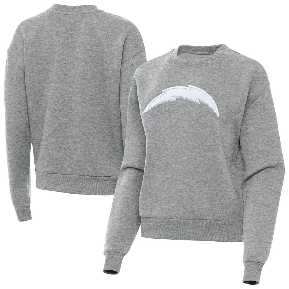 Los Angeles Chargers Antigua Women's Victory Pullover Sweatshirt - Heather Gray online