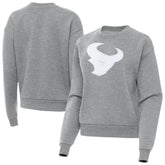 Houston Texans Antigua Women's Victory Pullover Sweatshirt - Heather Gray on sale