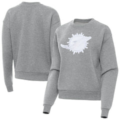 Miami Dolphins Antigua Women's Victory Pullover Sweatshirt - Heather Gray cheap