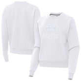 New Orleans Saints Antigua Women's Victory Pullover Sweatshirt - White for sale