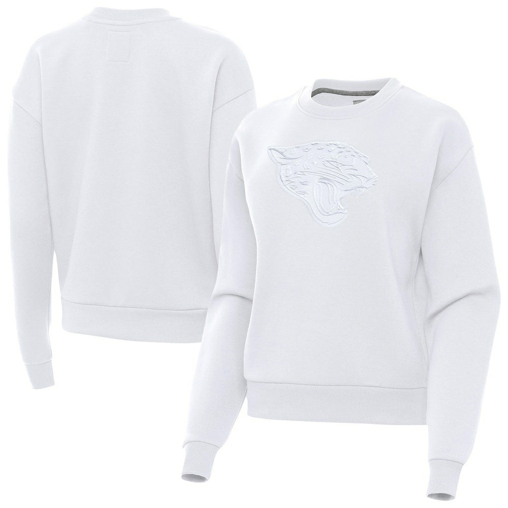 Jacksonville Jaguars Antigua Women's Victory Pullover Sweatshirt - White for sale