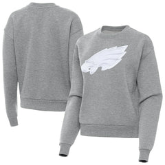Philadelphia Eagles Antigua Women's Victory Pullover Sweatshirt - Heather Gray on sale