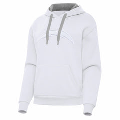 Los Angeles Chargers Antigua Women's Victory Pullover Hoodie - White cheap