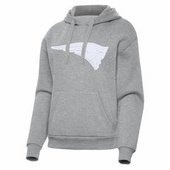 New England Patriots Antigua Women's Victory Pullover Hoodie - Heather Gray sale