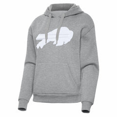 Buffalo Bills Antigua Women's Victory Pullover Hoodie - Heather Gray for sale