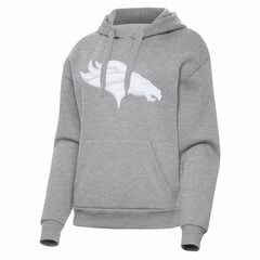 Denver Broncos Antigua Women's Victory Pullover Hoodie - Heather Gray outlet