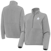 Dallas Cowboys Antigua Women's Figure Half-Zip Sweatshirt - Gray on sale