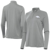 Baltimore Ravens Antigua Women's Reprocess Quarter-Zip Top - Gray online