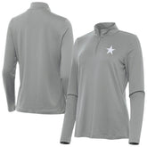 Dallas Cowboys Antigua Women's Reprocess Quarter-Zip Top - Gray cheap