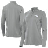 New England Patriots Antigua Women's Reprocess Quarter-Zip Top - Gray cheap