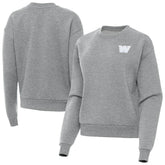 Washington Commanders Antigua Women's Victory Crew Pullover Sweatshirt - Heather Gray for sale