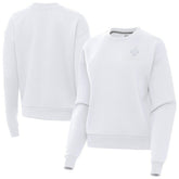 New Orleans Saints Antigua Women's Victory Crew Pullover Sweatshirt - White for sale