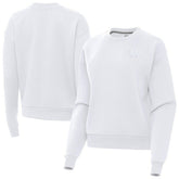Washington Commanders Antigua Women's Victory Crew Pullover Sweatshirt - White discount