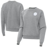 Pittsburgh Steelers Antigua Women's Victory Crew Pullover Sweatshirt - Heather Gray discount