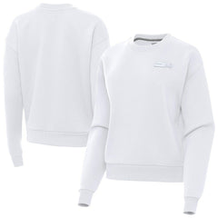 Seattle Seahawks Antigua Women's Victory Crew Pullover Sweatshirt - White sale