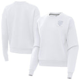 Chicago Bears Antigua Women's Victory Crew Pullover Sweatshirt - White discount
