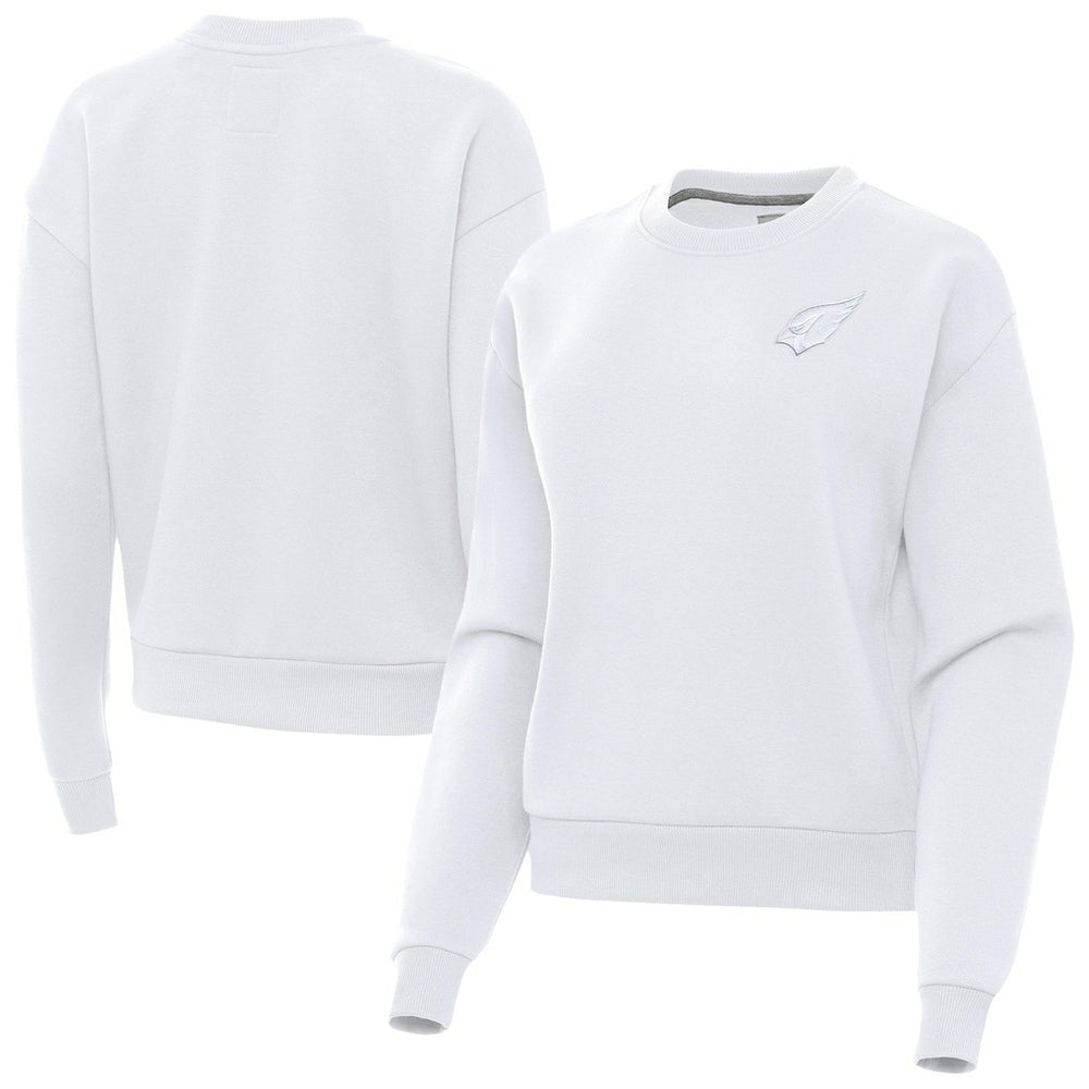 Arizona Cardinals Antigua Women's Victory Crew Pullover Sweatshirt - White sale