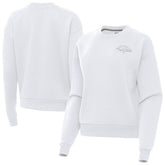 Baltimore Ravens Antigua Women's Victory Crew Pullover Sweatshirt - White outlet