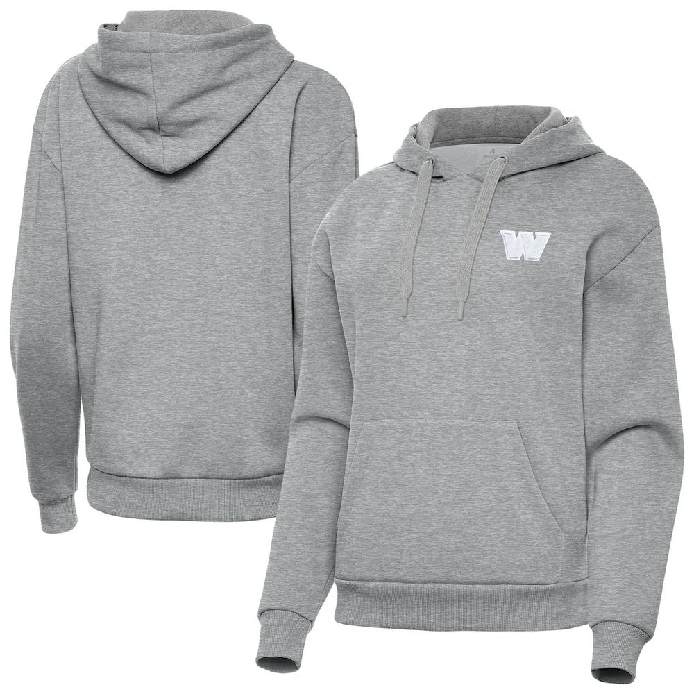 Washington Commanders Antigua Women's Victory Pullover Hoodie - Heather Gray discount