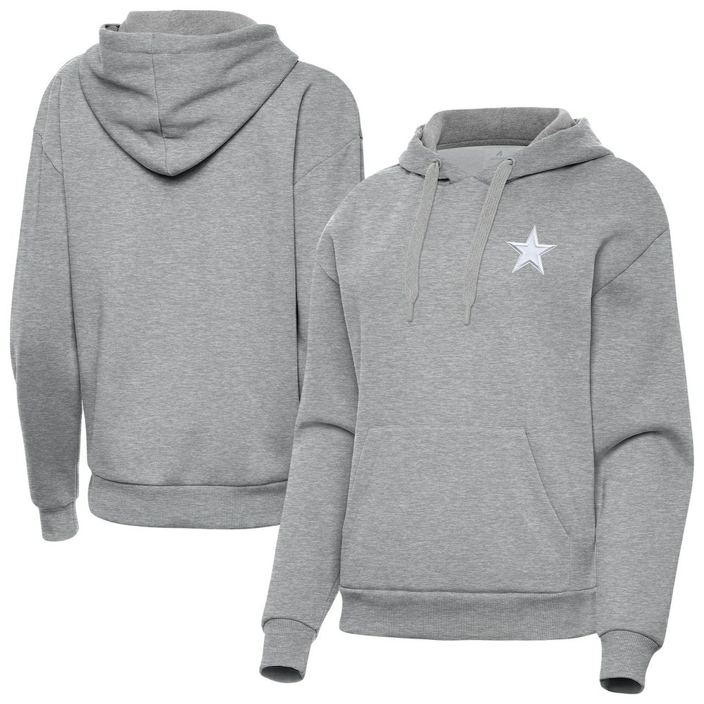 Dallas Cowboys Antigua Women's Victory Pullover Hoodie - Heather Gray sale