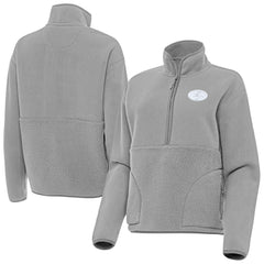 San Francisco 49ers Antigua Women's Figure Half-Zip Sweatshirt - Gray discount