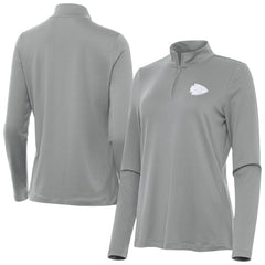 Kansas City Chiefs Antigua Women's Reprocess Quarter-Zip Top - Gray online
