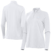 Philadelphia Eagles Antigua Women's Reprocess Quarter-Zip Top - White for sale