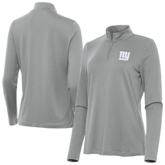 New York Giants Antigua Women's Reprocess Quarter-Zip Top - Gray online