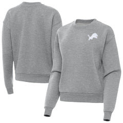 Detroit Lions Antigua Women's Victory Crew Pullover Sweatshirt - Heather Gray outlet