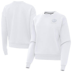 Green Bay Packers Antigua Women's Victory Crew Pullover Sweatshirt - White on sale