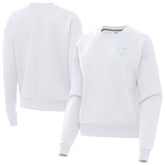 Las Vegas Raiders Antigua Women's Victory Crew Pullover Sweatshirt - White on sale