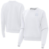Cincinnati Bengals Antigua Women's Victory Crew Pullover Sweatshirt - White sale