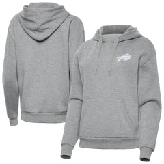 Buffalo Bills Antigua Women's Victory Pullover Hoodie - Heather Gray on sale