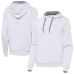 Detroit Lions Antigua Women's Victory Pullover Hoodie - White on sale