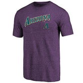 Arizona Diamondbacks Purple Cooperstown Series Sweep Tri-Blend T-Shirt