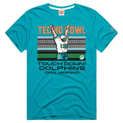Dan Marino Miami Dolphins Homage Unisex Tecmo Bowl Retired Player Graphic Tri-Blend T-Shirt - Aqua online