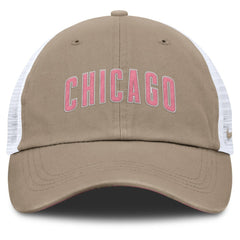 Chicago Cubs Unisex Mother's Day Club Trucker Adjustable Hat - Khaki/White | Nike